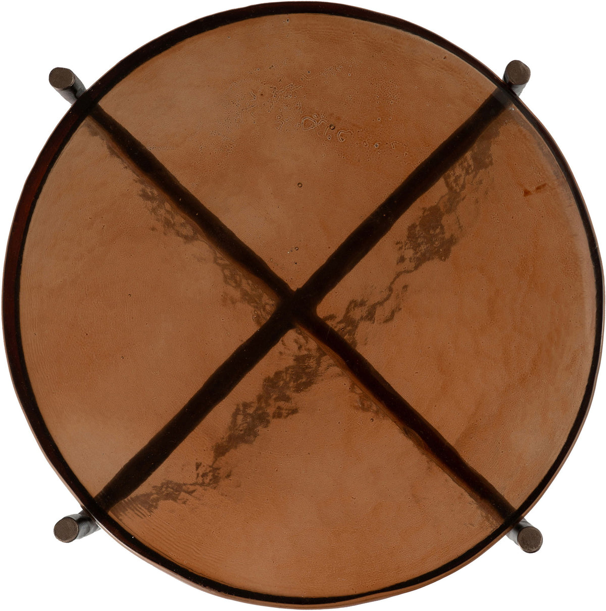 Vetra - Iron Base Bunching End Table - Bronze