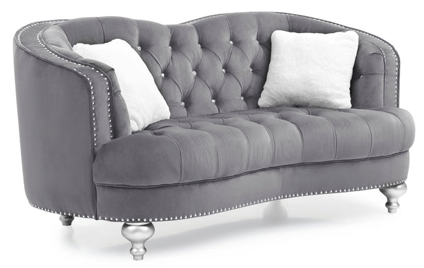 Jewel - Loveseat - Gray