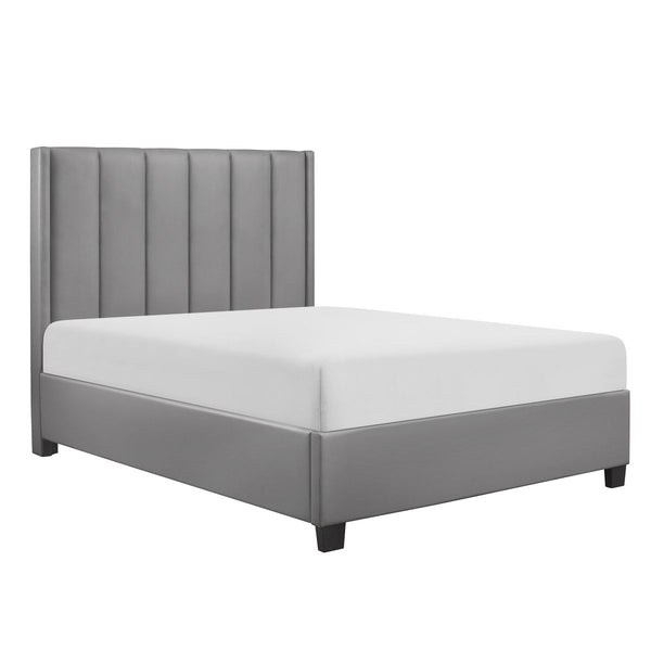 44" Exact Gray Vinyl Platform Bed