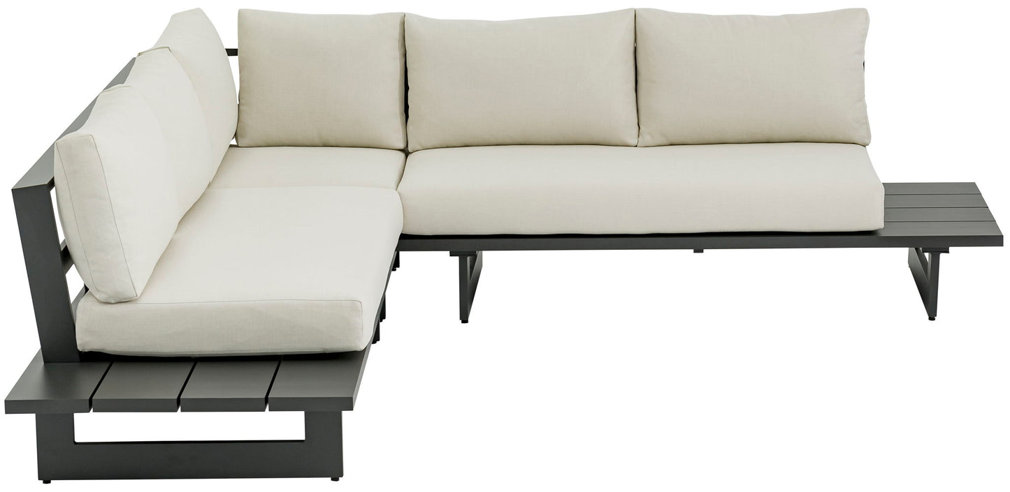 Maldives - Water Resistant Outdoor Patio Sectional With Gray Frame