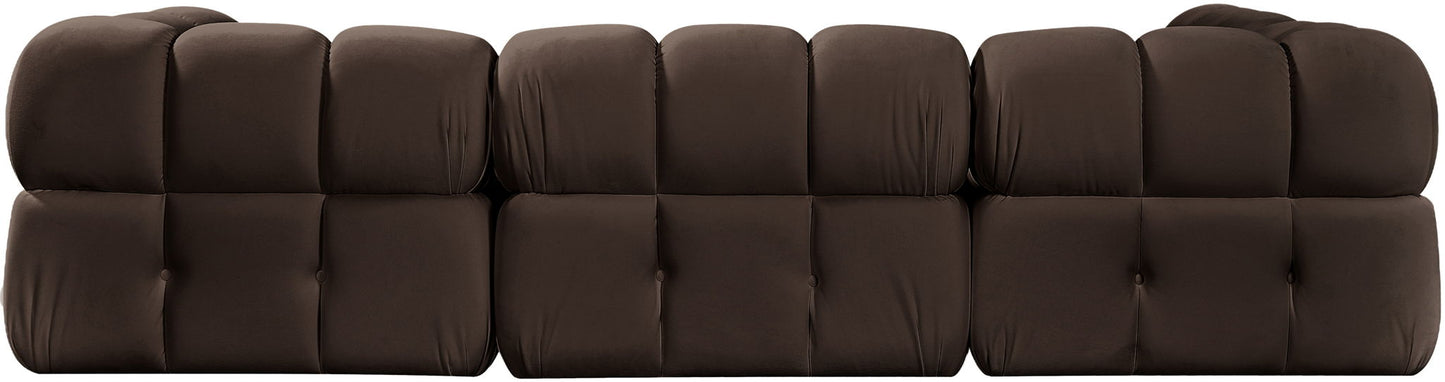 Orin - Fabric Velvet 4 Piece Modular Sectional