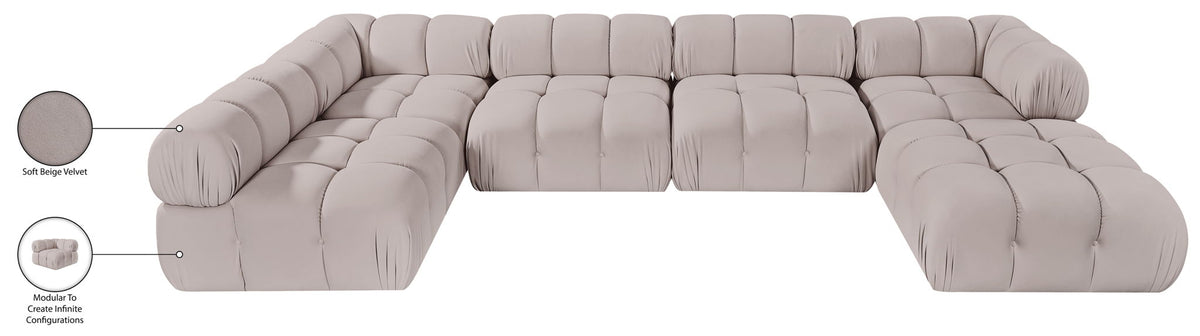 Orin - 6 Piece Modular Sectional (3 Modular Chairs, 2 Corner Chairs & Ottoman)