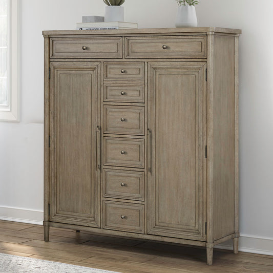 Rochelle Park - 2 Door 5 Drawer Chest - Smokey Taupe