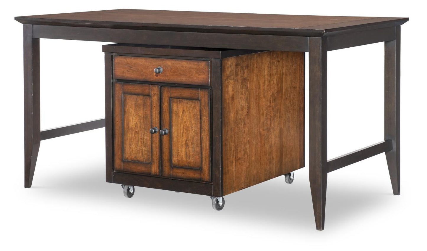 Fenmore - Kitchen Island Complete - Mocha And Distressed Cherry