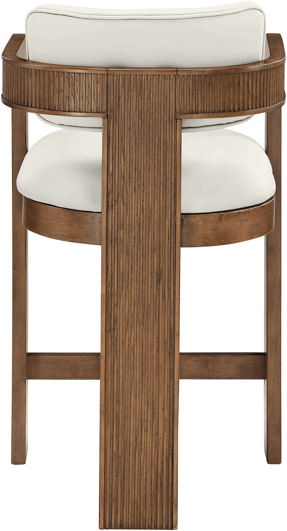 Sacha - Vegan Leather Upholstered Counter Stool With Brown Base