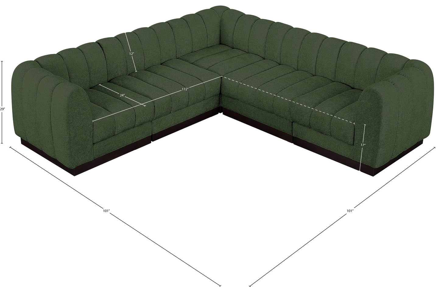 Quinn - 5 Piece Modular Sectional