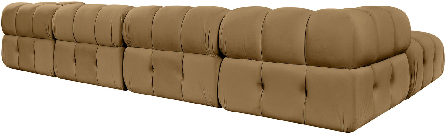 Orin - Fabric Velvet 5 Piece Modular Sectional