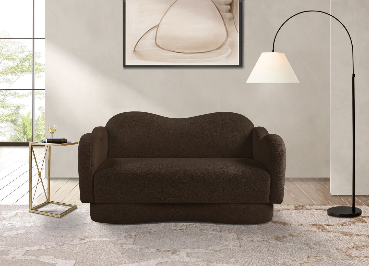 Bloom - Teddy Fabric Loveseat