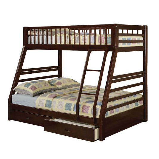 Jason - Twin Over Full Bunk Bed - Espresso