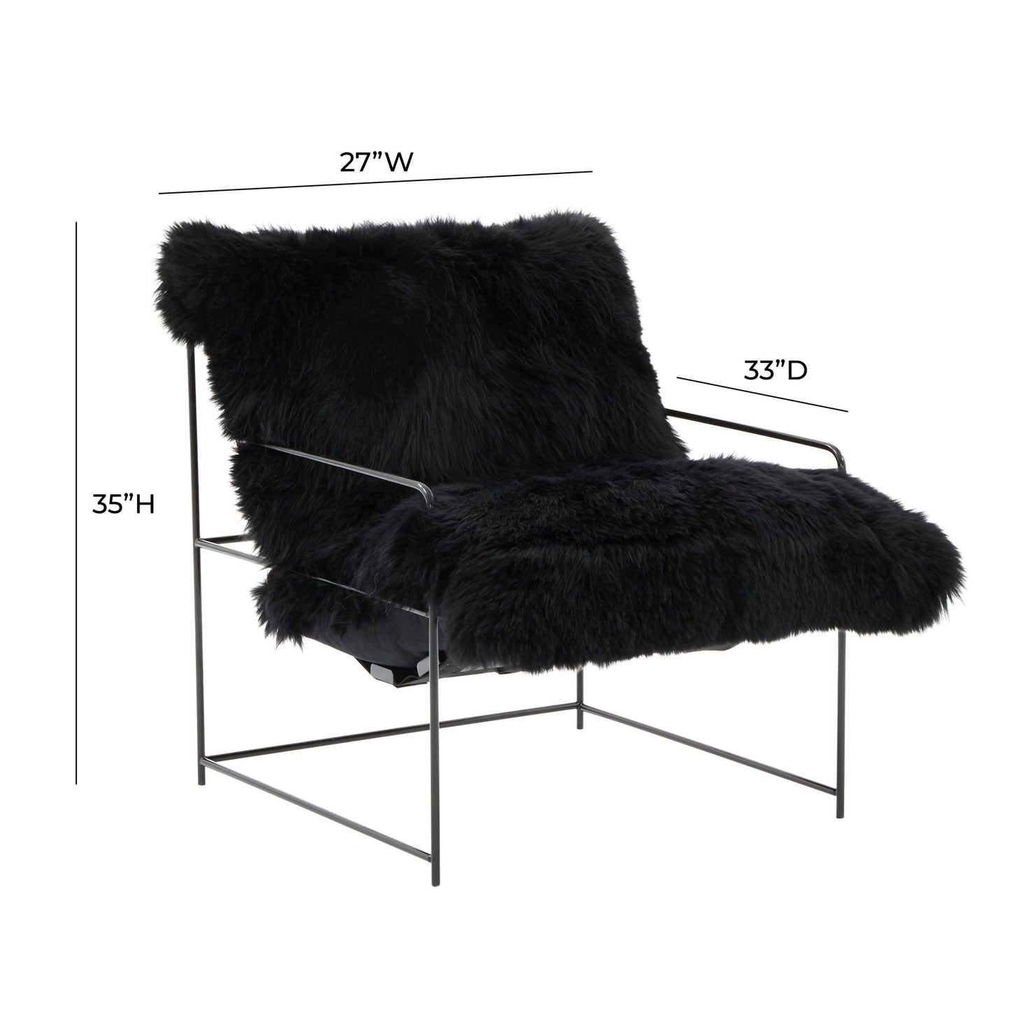 Kimi - Genuine Sheepskin Chair