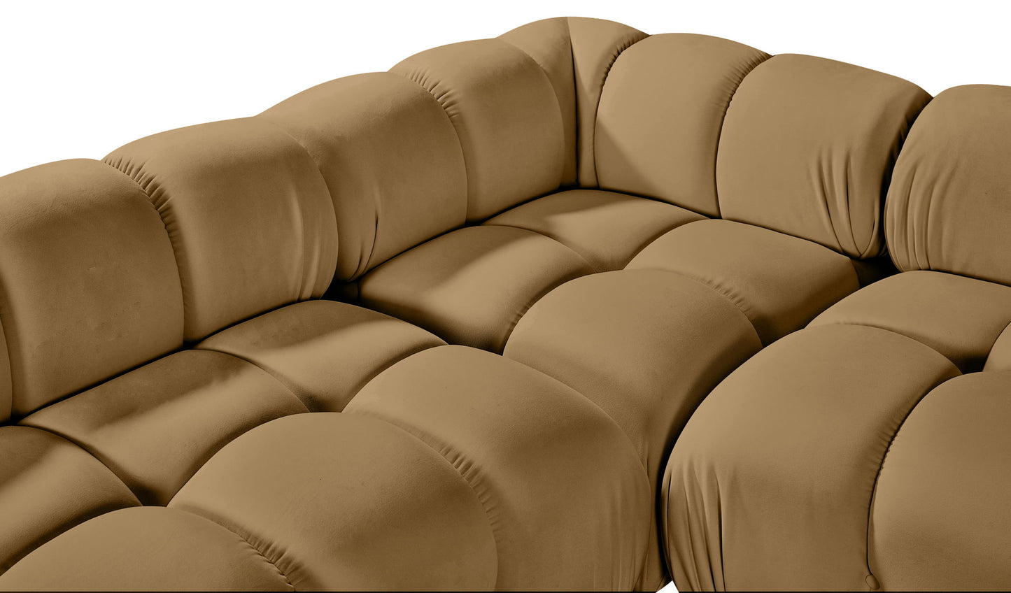 Orin - Fabric Velvet 4 Piece Modular Sectional
