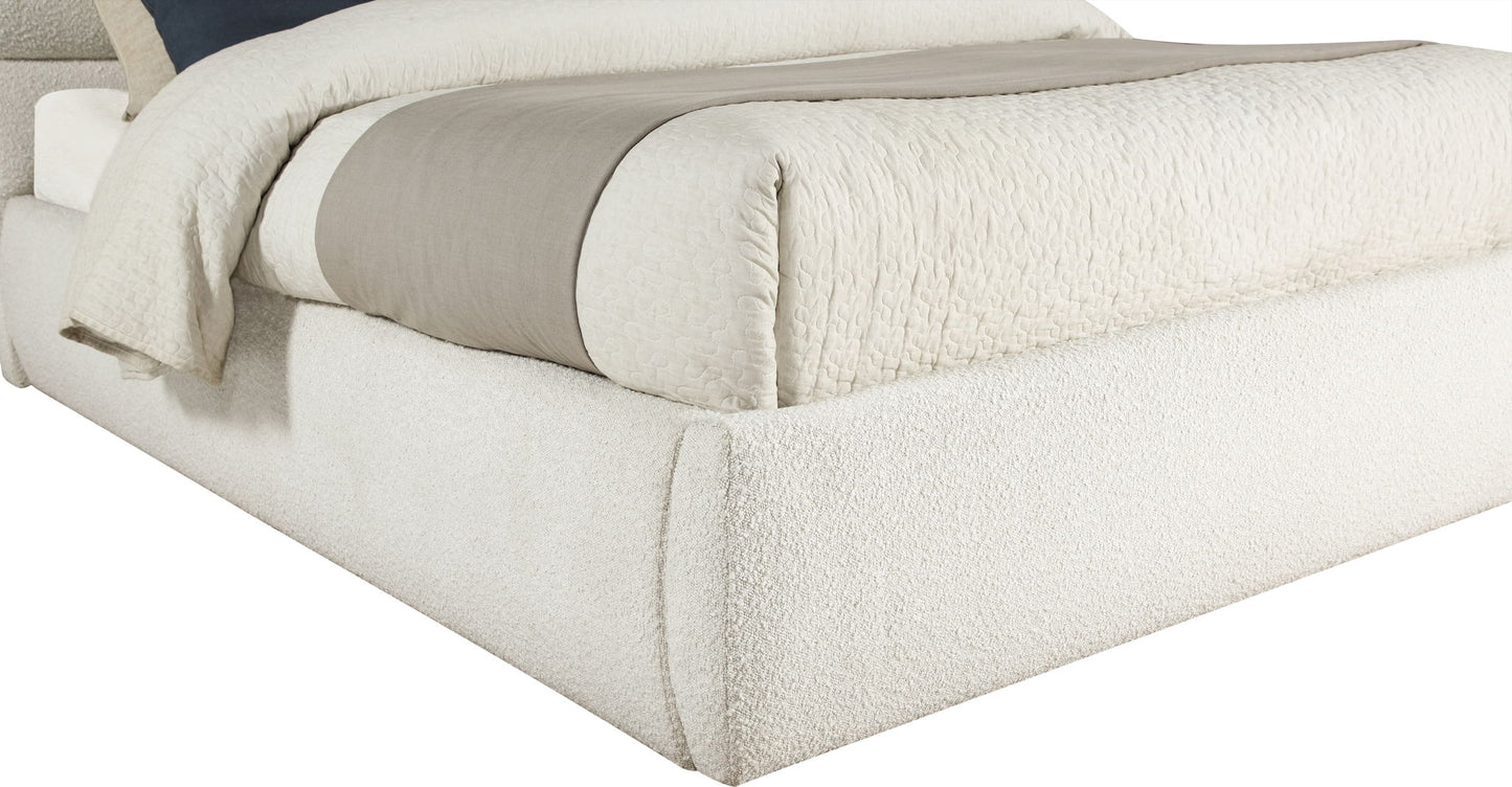 Adam - Boucle Fabric Bed With 52" Headboard