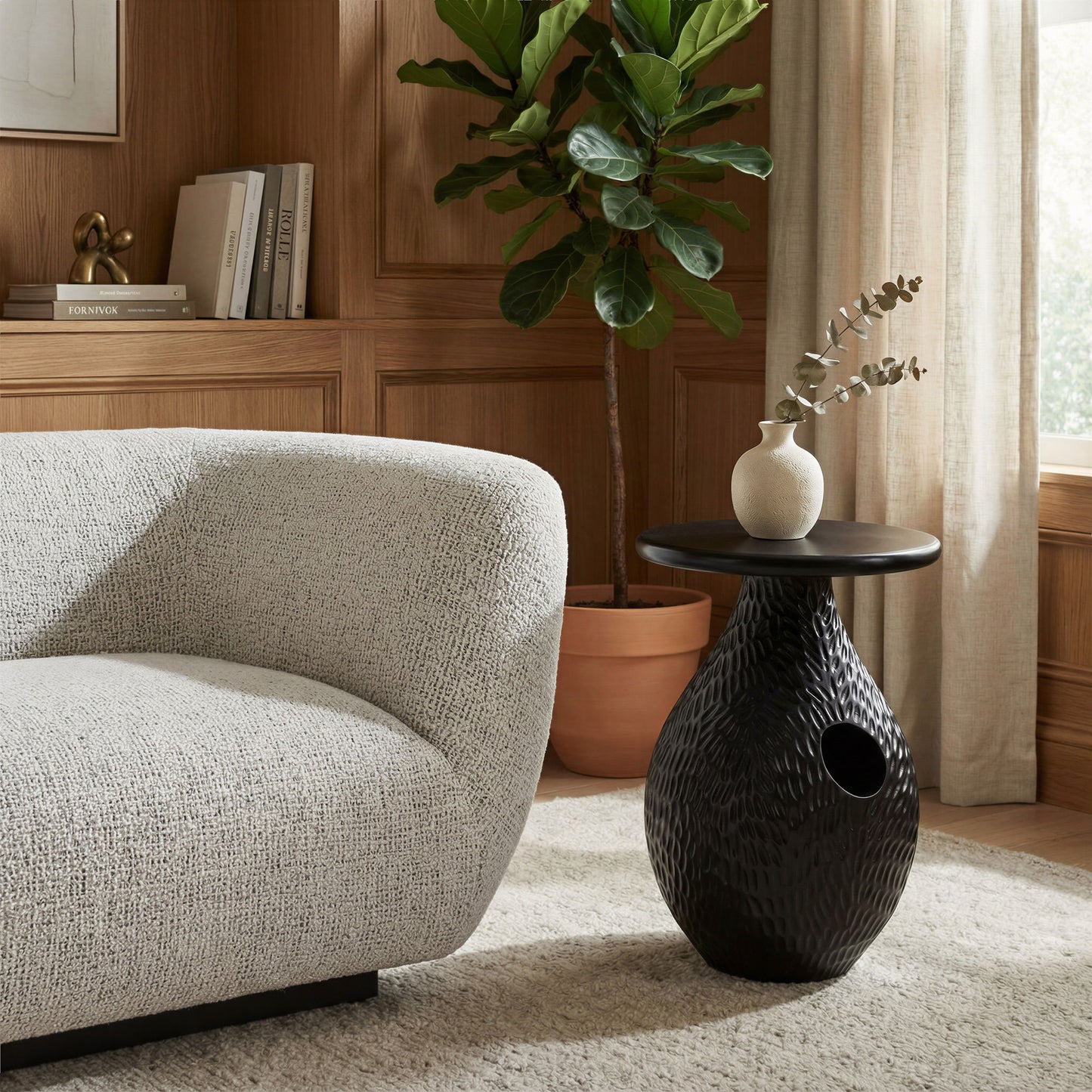 Piho - Side Table - Black