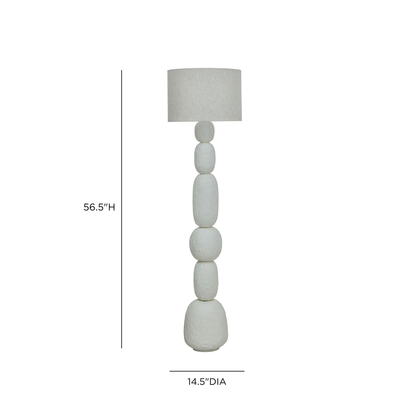Pebble - Papier Mache Lamp