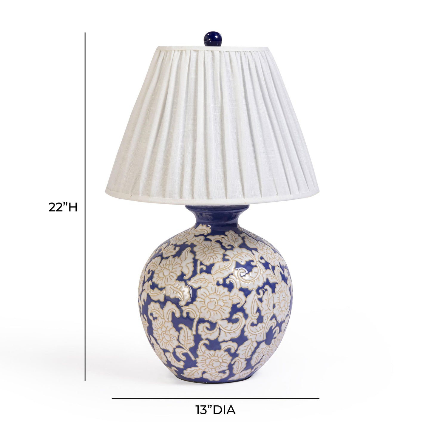 Diana - Table Lamp - Blue & White
