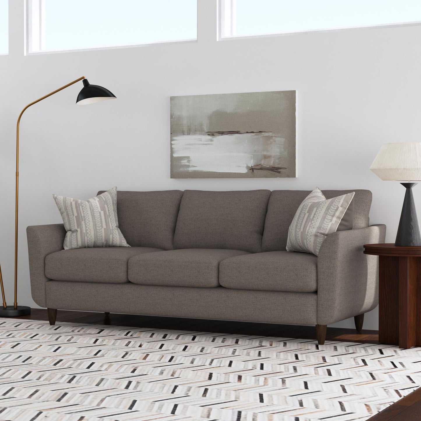 Lewis - Fabric Stationary Sofa