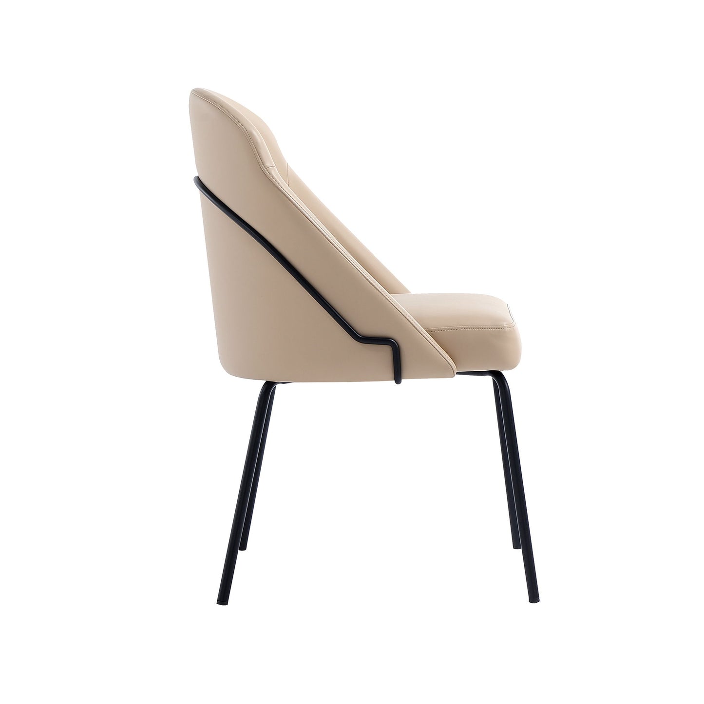 Manhattan Gracie - Dining Chair With Black Legs