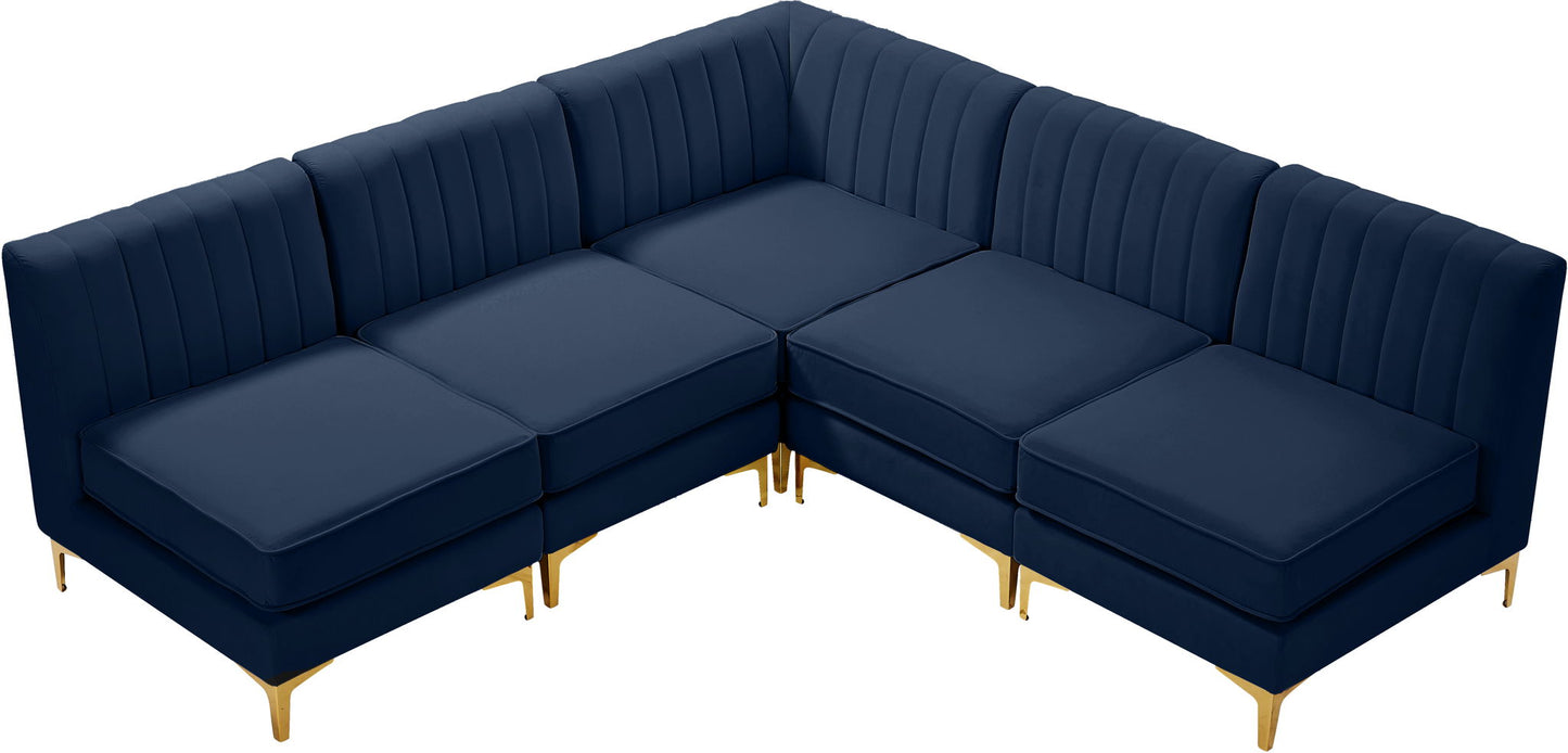 Alina - 5 Piece Armless Sectional