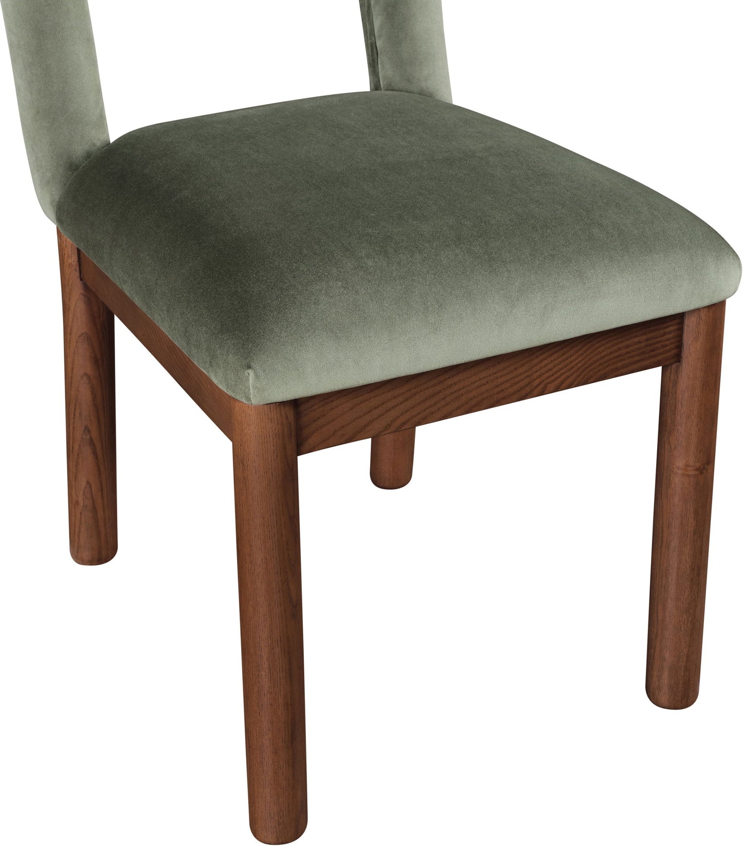 Conrad - Velvet Dining Chair With Brown Legs