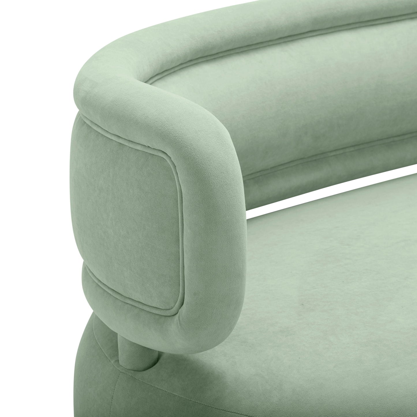 Tischa - Boucle Velvet Sofa
