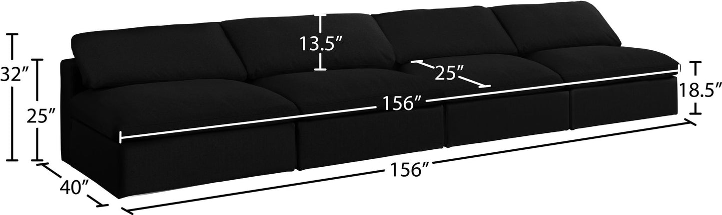 Serene - Modular Armless 4 Seat Sofa