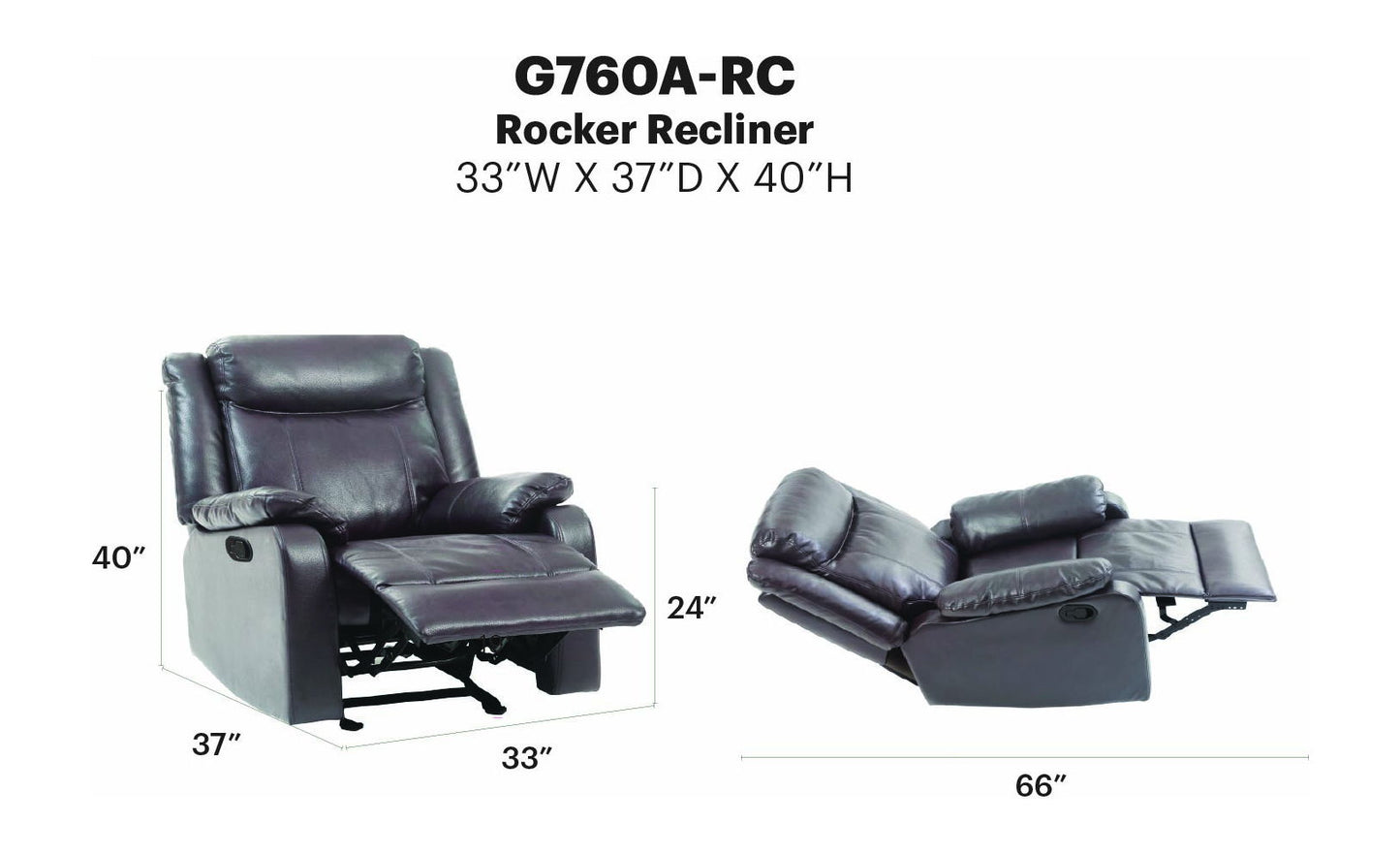 Glory Furniture - Ward - Rocker Recliner