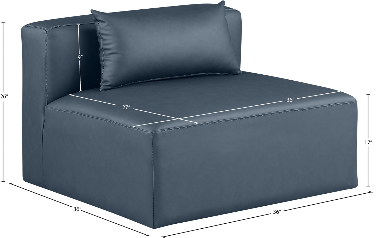 Cube - Armless Chair