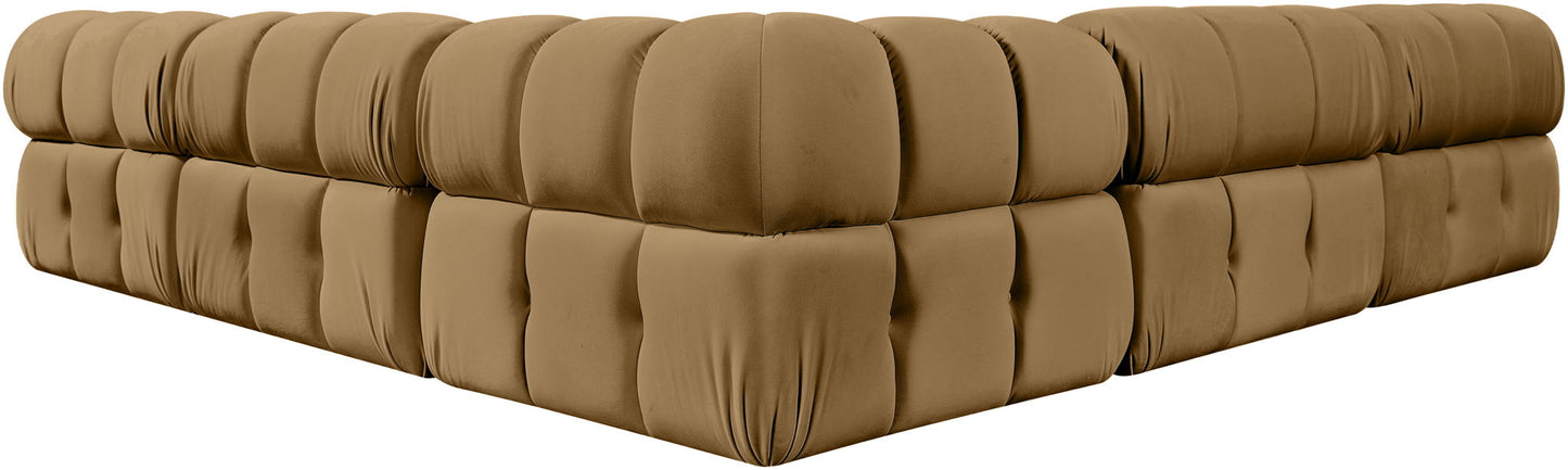Orin - Velvet Fabric 5 Piece Modular Sectional