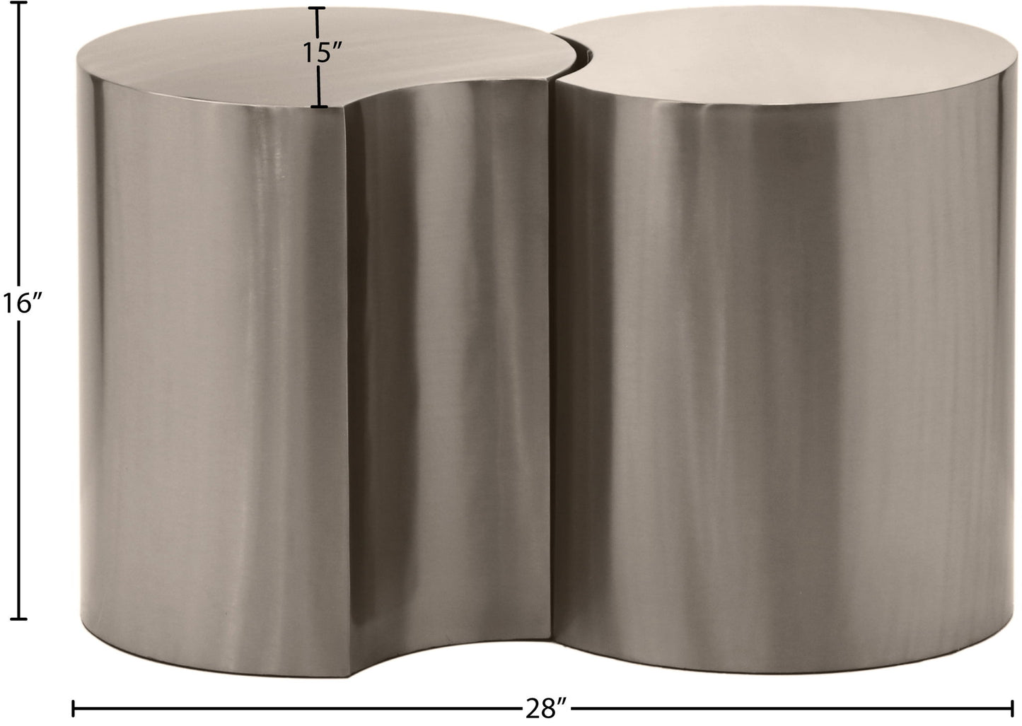 Dimple - 2 Piece Modular End Table