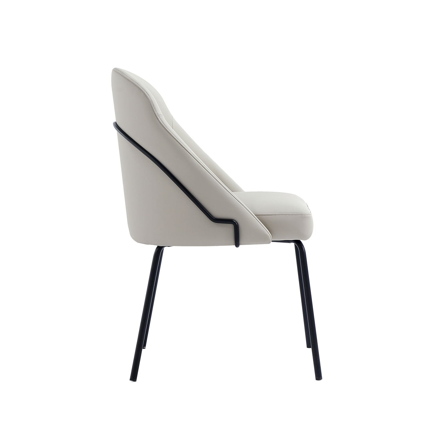 Manhattan Gracie - Dining Chair With Black Legs