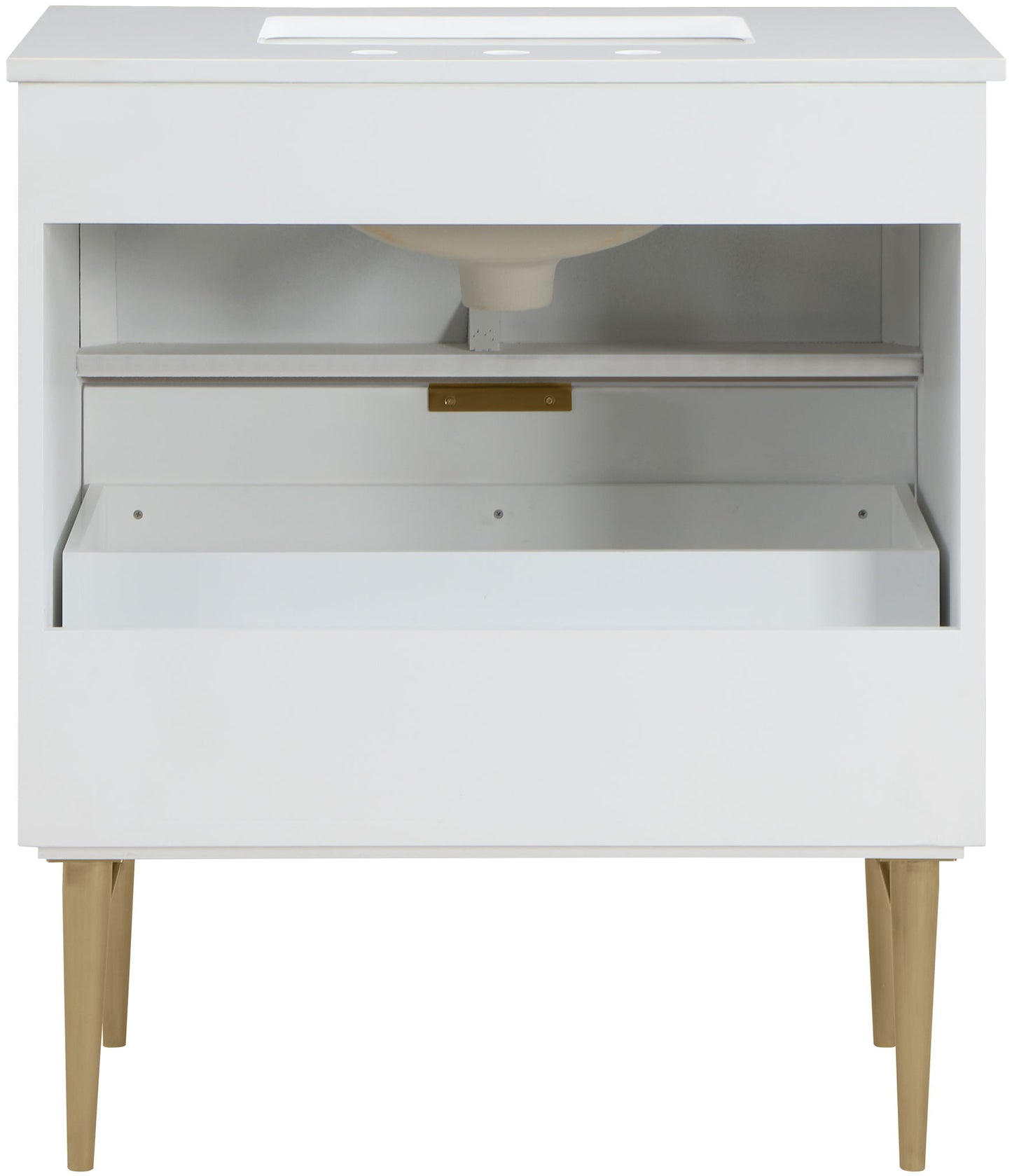 Modernist - Bathroom Vanity With Gold Legs