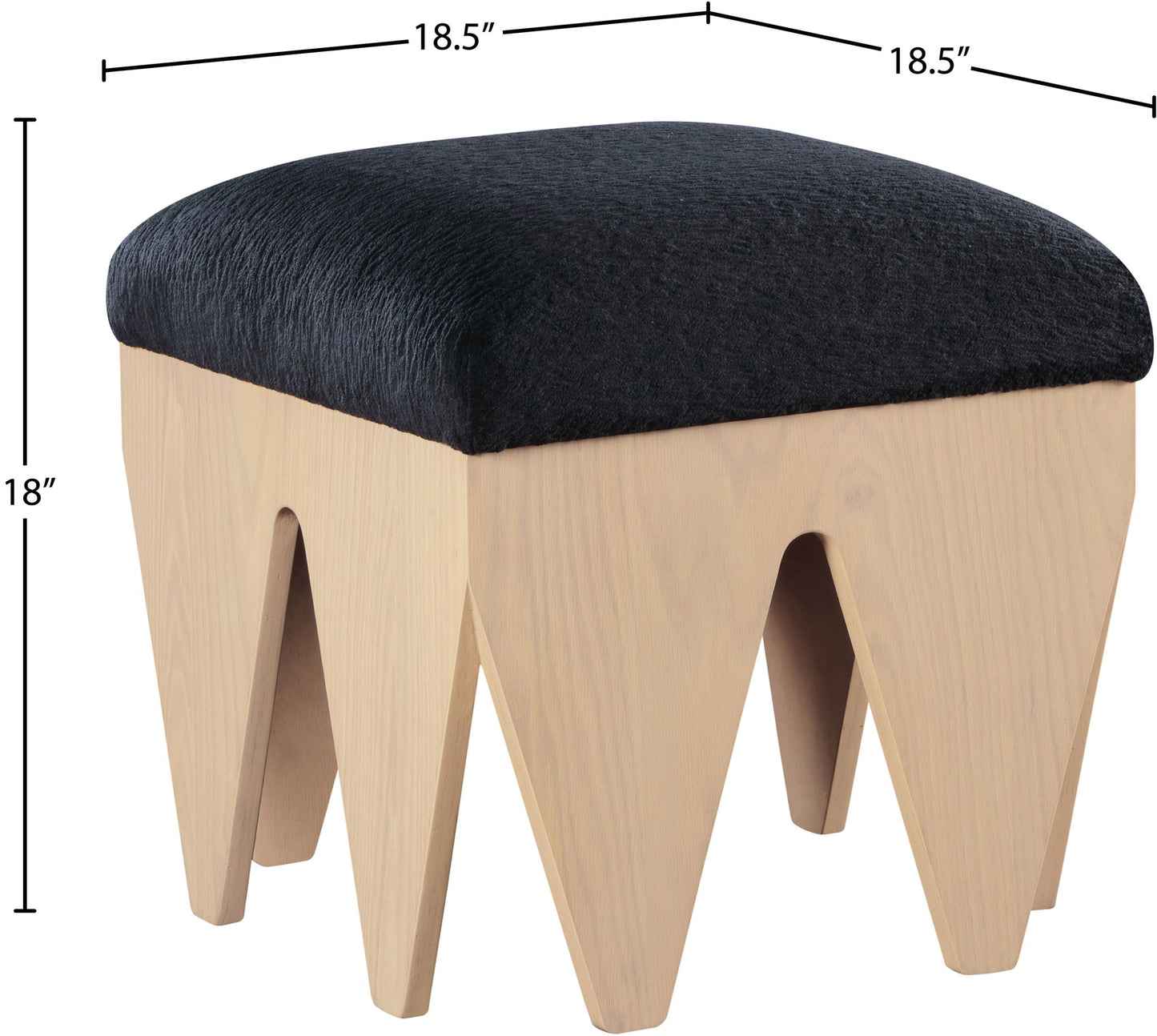 Altair - Fabric Bench - Light Brown Base