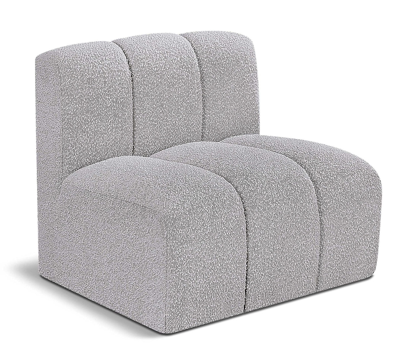 Arc - Boucle Fabric Straight Chair