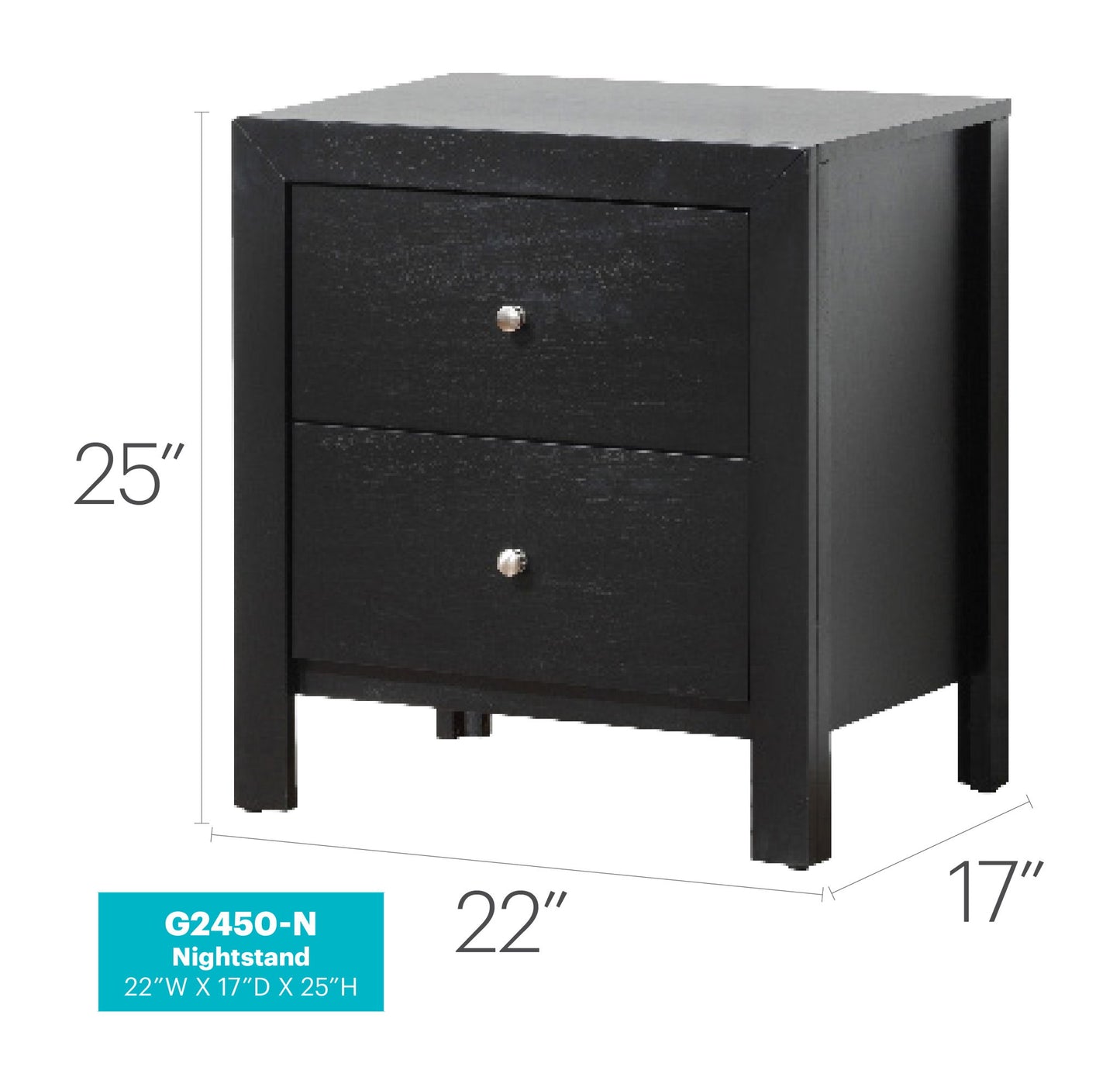 Glory Furniture - Burlington - Nightstand