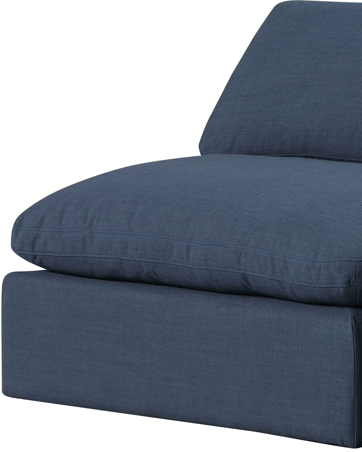 Comfy - 5 Piece Linen Modular Corner Armless Sectional