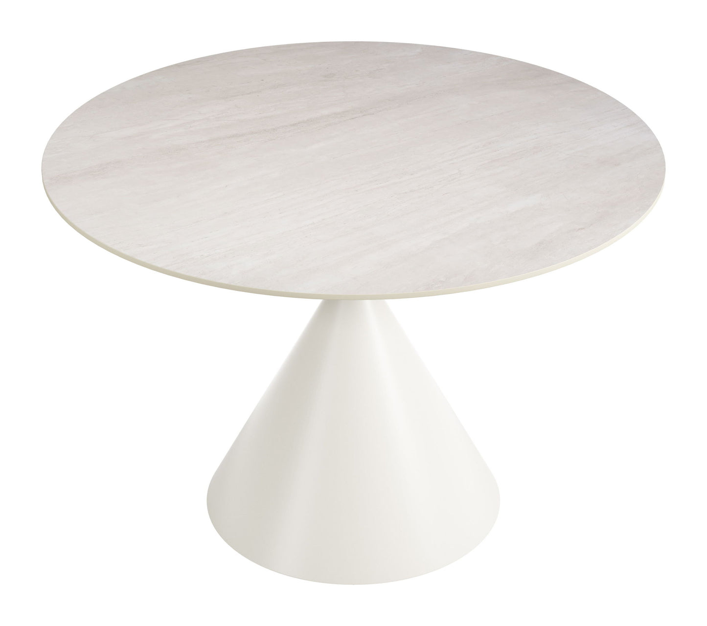 Plinn - Dining Table - Light Beige / White