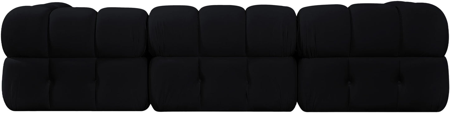 Orin - Velvet Performance Fabric Upholstered 3 Piece Modular Sofa