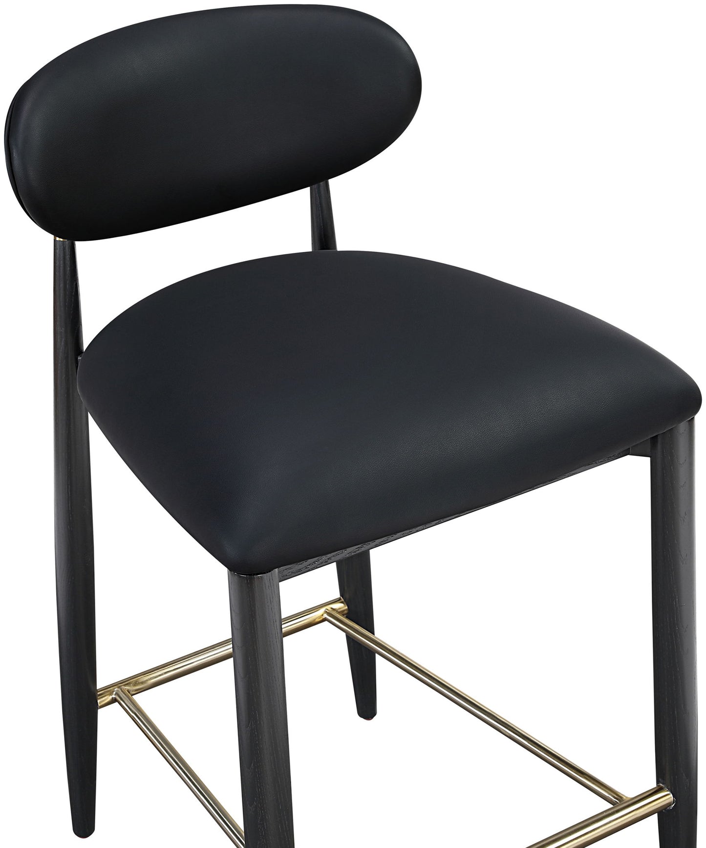 Riccio - Stool - Black And Gold Frame