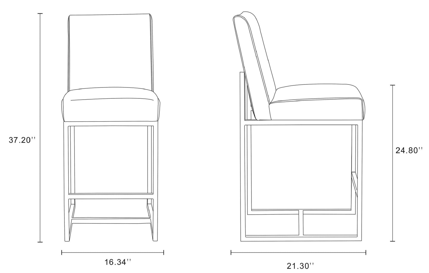 Manhattan Element - Counter Stool