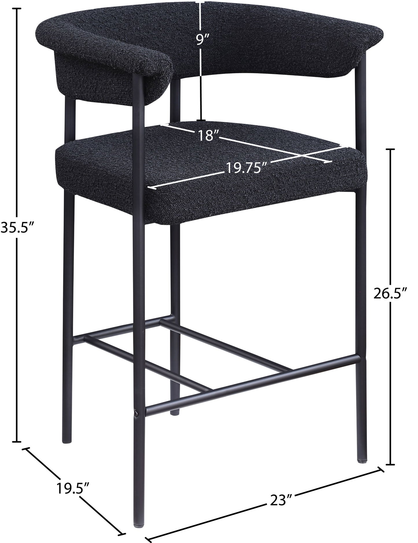 Malin - Boucle Counter Stool (Set of 2)