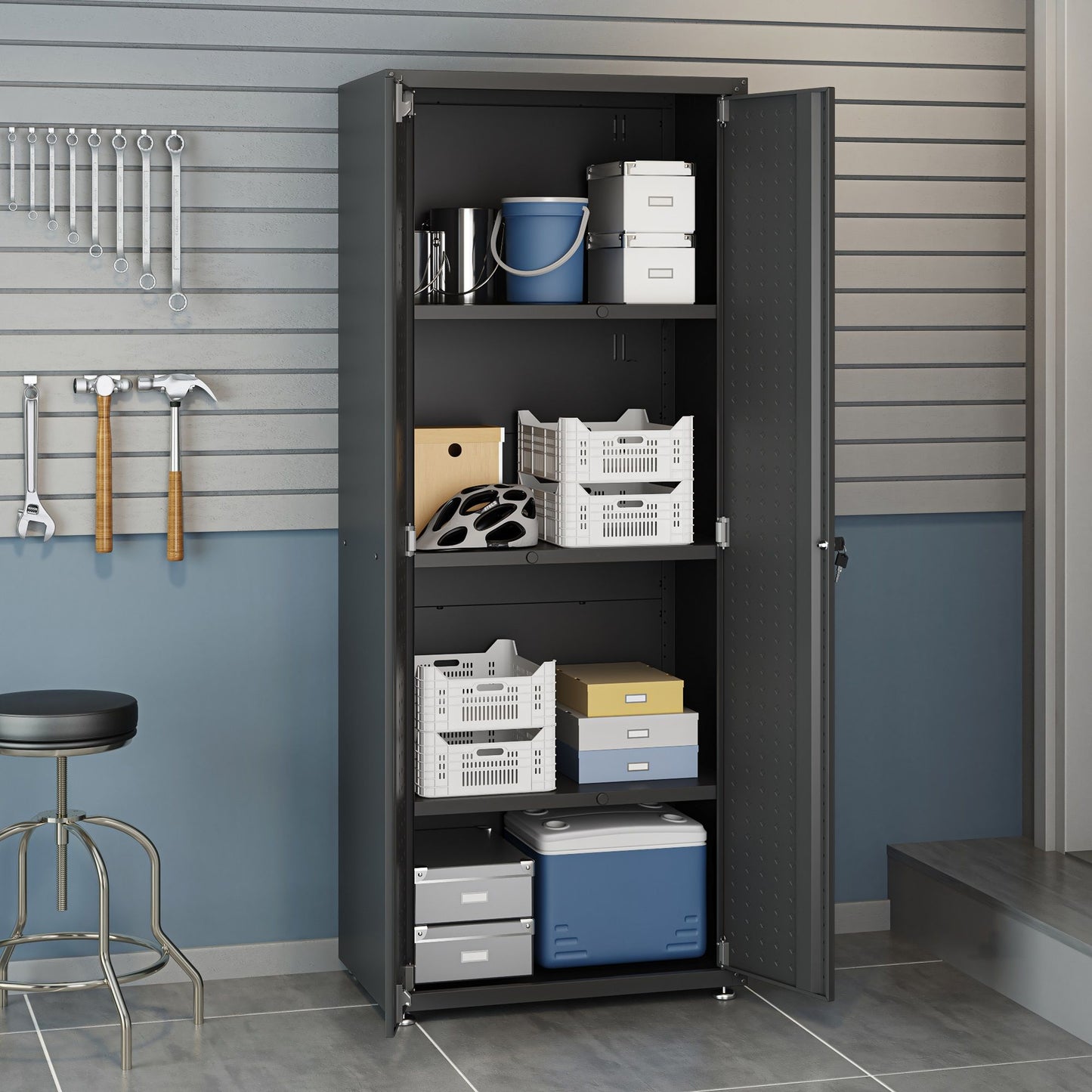 Manhattan Fortress - Tall Garage Cabinet