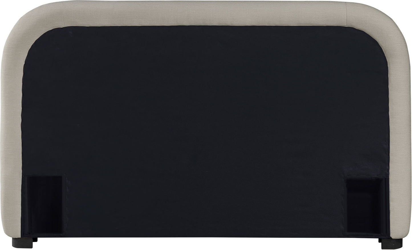 Vaughn - Chenille Bed With Black Base