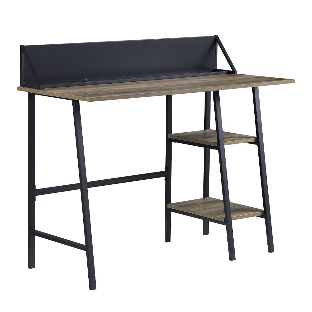 Garima - Writing Desk - Rustic Oak & Black