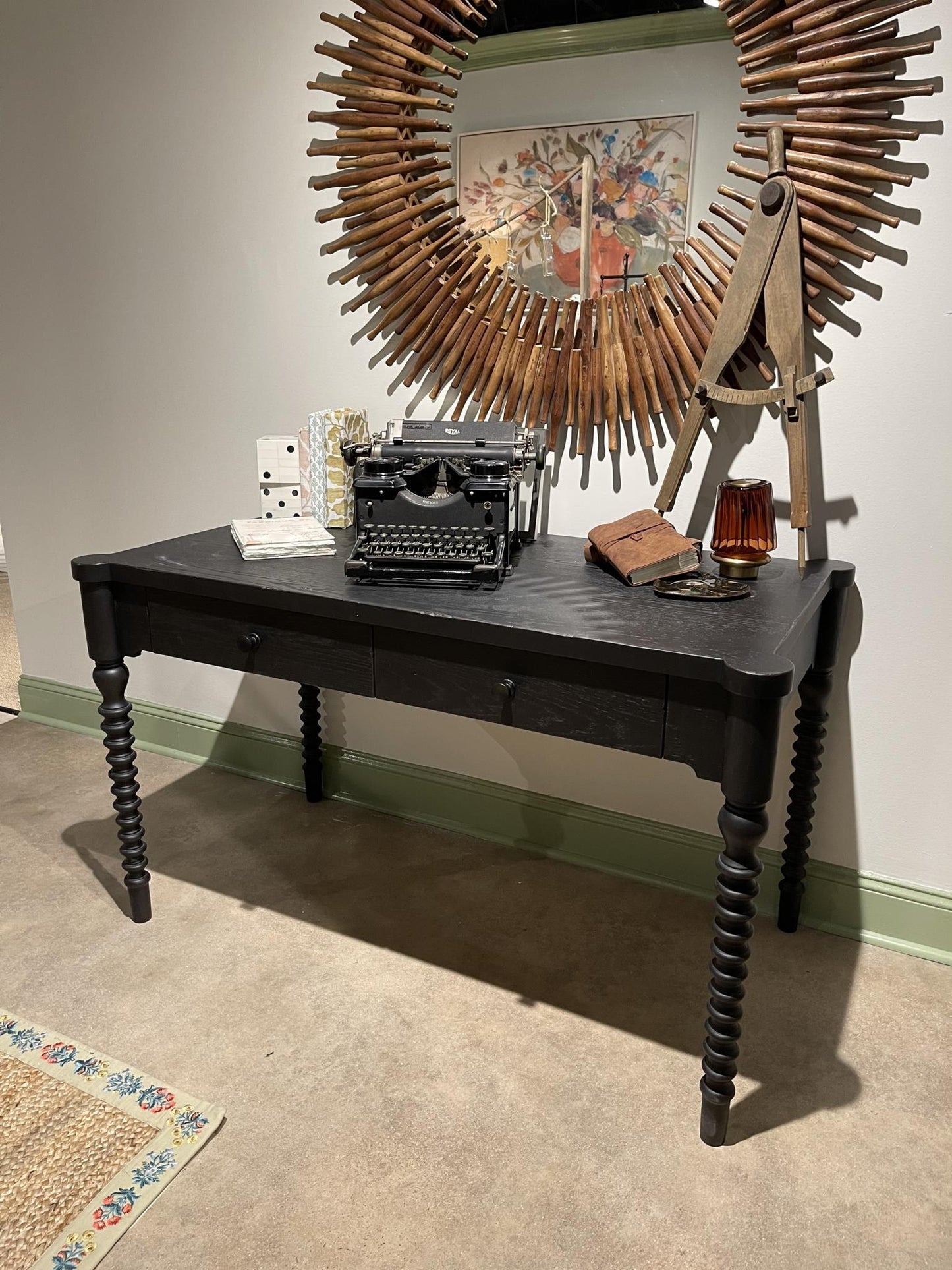 Vintage Market - Turned Bobbin Leg Writing Desk