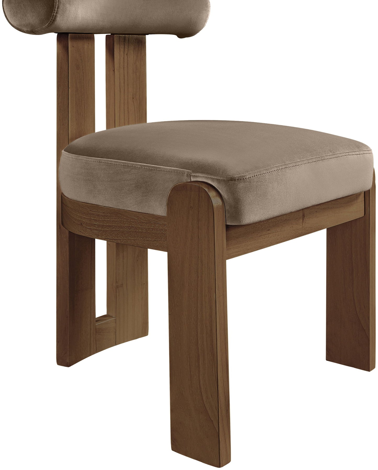 Arienzo - Performance Fabric Upholstered Dining Chair (Set of 2) - Walnut Base