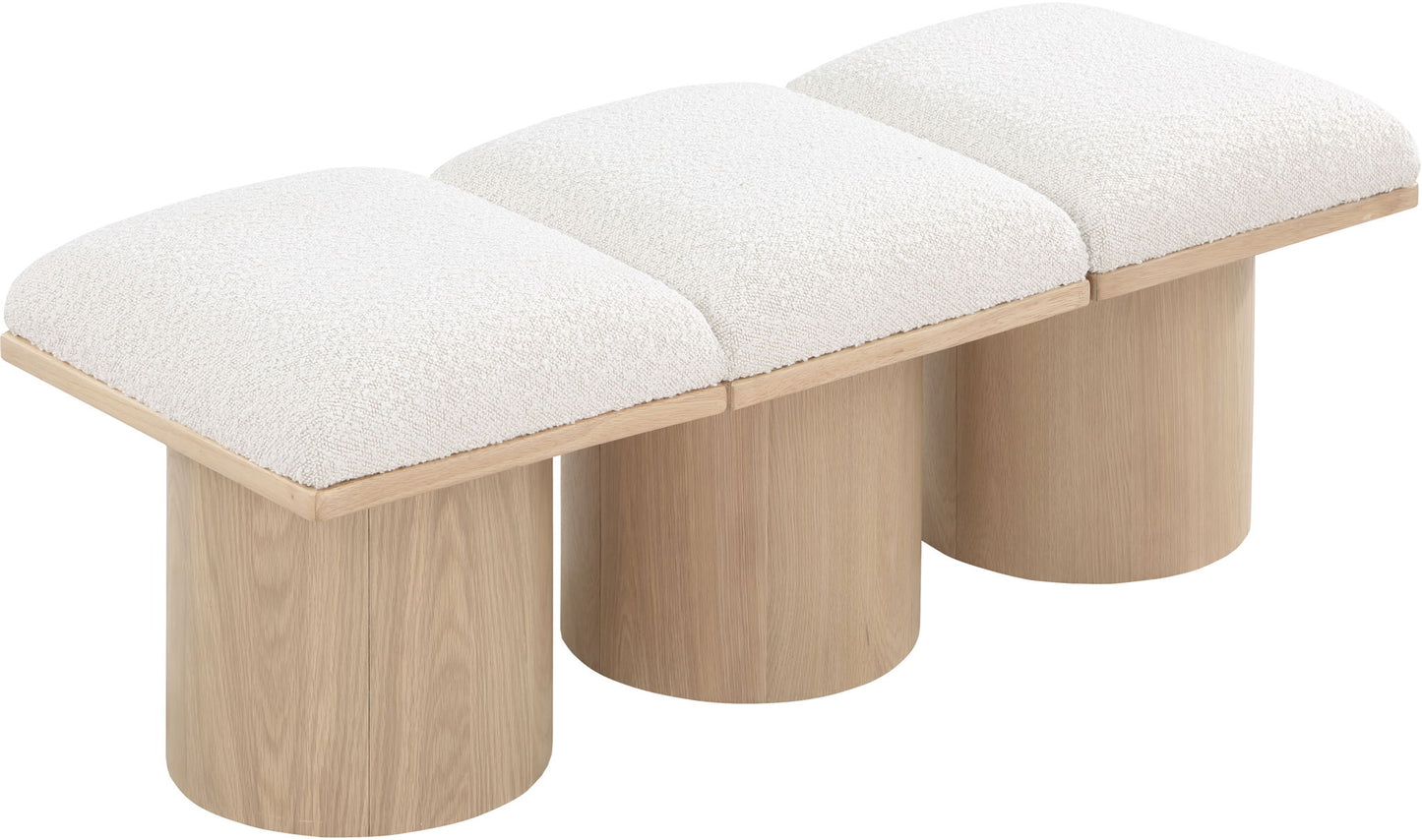 Pavilion - 3 Piece Modular Bench With Natural Base