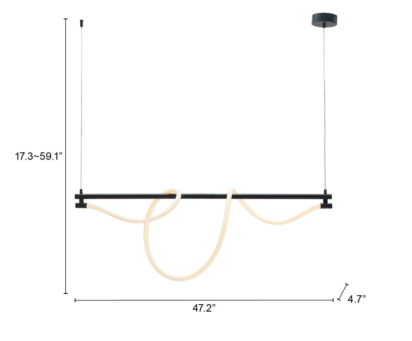 Adder - Ceiling Lamp - Black