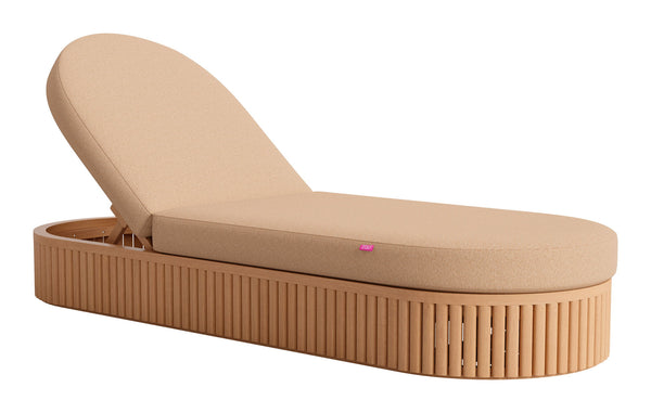 Sakina - Chaise Lounge - Brown