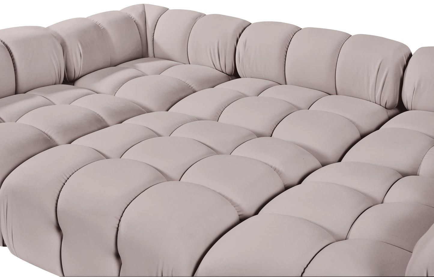 Orin - Velvet 6 Piece Modular Sectional