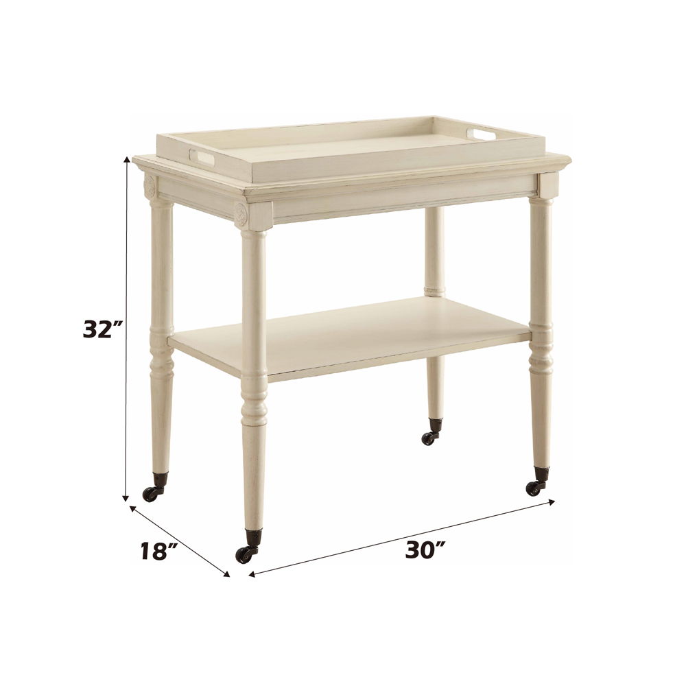 Frisco - Serving Cart - Antique White